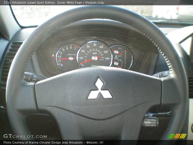 Dover White Pearl / Medium Gray 2010 Mitsubishi Galant Sport Edition