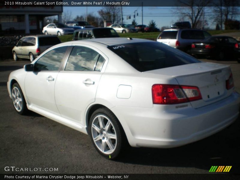 Dover White Pearl / Medium Gray 2010 Mitsubishi Galant Sport Edition