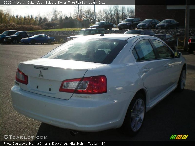 Dover White Pearl / Medium Gray 2010 Mitsubishi Galant Sport Edition