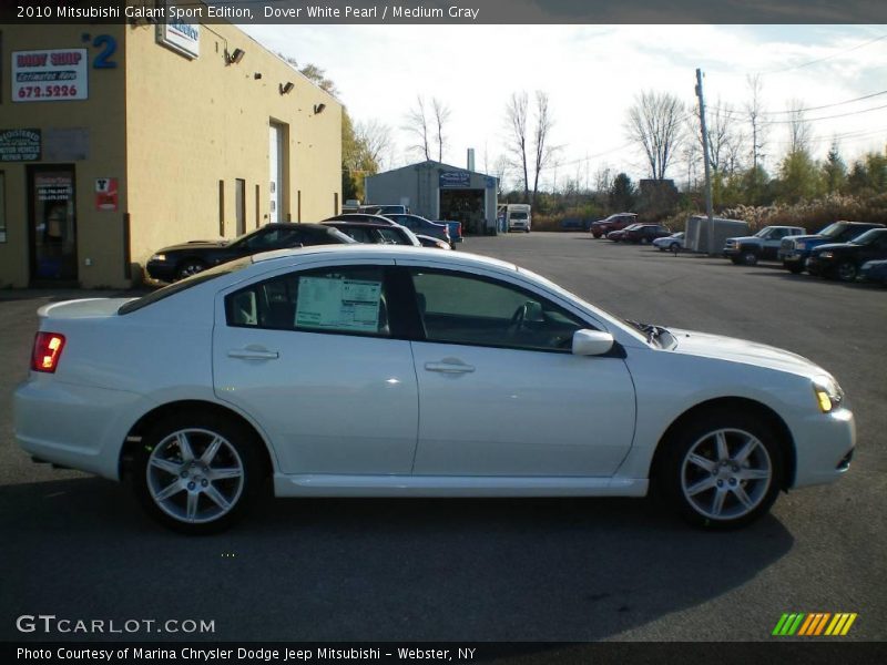 Dover White Pearl / Medium Gray 2010 Mitsubishi Galant Sport Edition