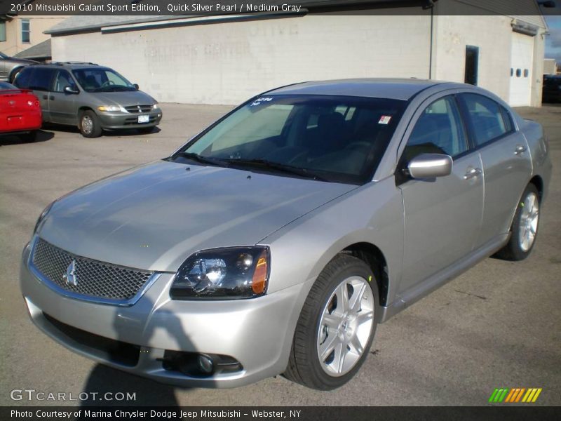 Quick Silver Pearl / Medium Gray 2010 Mitsubishi Galant Sport Edition