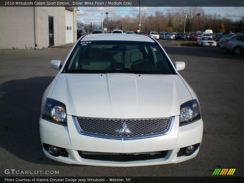 Dover White Pearl / Medium Gray 2010 Mitsubishi Galant Sport Edition