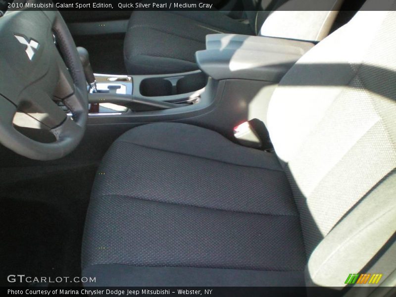 Quick Silver Pearl / Medium Gray 2010 Mitsubishi Galant Sport Edition