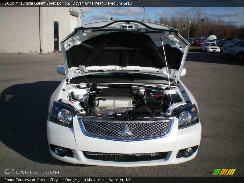 Dover White Pearl / Medium Gray 2010 Mitsubishi Galant Sport Edition