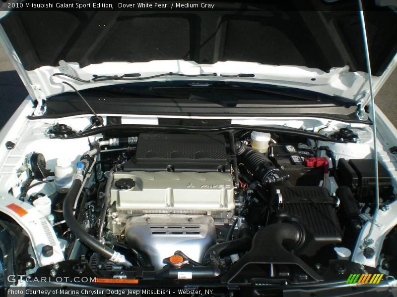 Dover White Pearl / Medium Gray 2010 Mitsubishi Galant Sport Edition