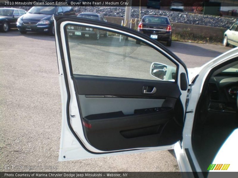 Dover White Pearl / Medium Gray 2010 Mitsubishi Galant Sport Edition