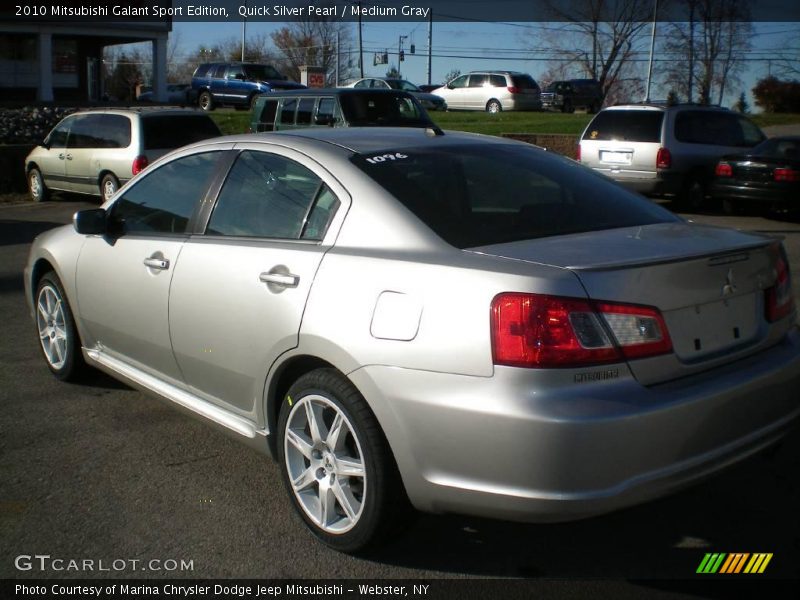 Quick Silver Pearl / Medium Gray 2010 Mitsubishi Galant Sport Edition