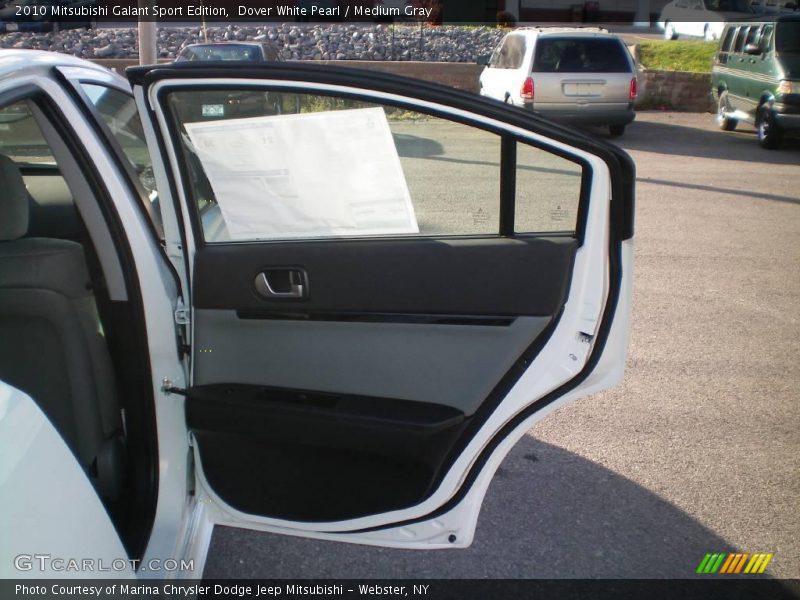Dover White Pearl / Medium Gray 2010 Mitsubishi Galant Sport Edition