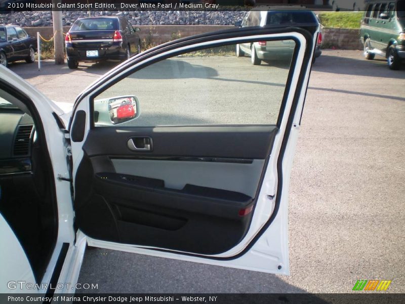 Dover White Pearl / Medium Gray 2010 Mitsubishi Galant Sport Edition