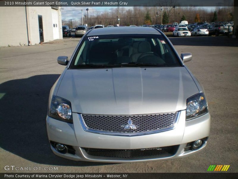 Quick Silver Pearl / Medium Gray 2010 Mitsubishi Galant Sport Edition