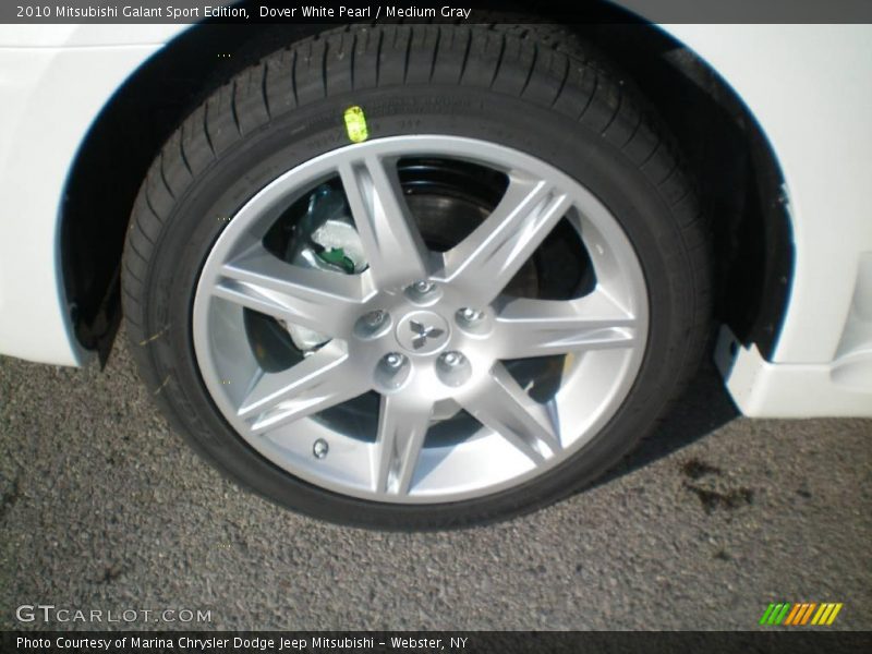 Dover White Pearl / Medium Gray 2010 Mitsubishi Galant Sport Edition