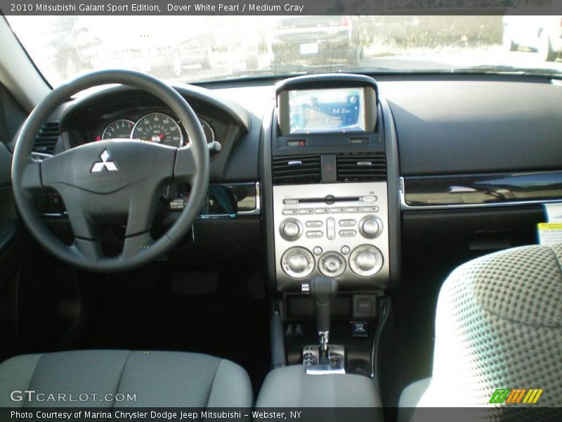 Dover White Pearl / Medium Gray 2010 Mitsubishi Galant Sport Edition