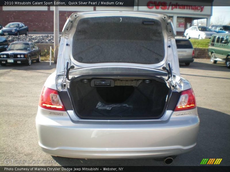 Quick Silver Pearl / Medium Gray 2010 Mitsubishi Galant Sport Edition