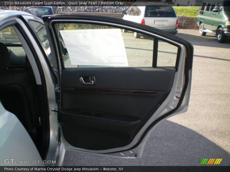Quick Silver Pearl / Medium Gray 2010 Mitsubishi Galant Sport Edition