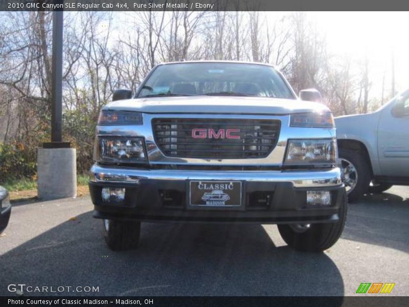 Pure Silver Metallic / Ebony 2010 GMC Canyon SLE Regular Cab 4x4