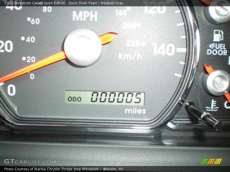 Quick Silver Pearl / Medium Gray 2010 Mitsubishi Galant Sport Edition