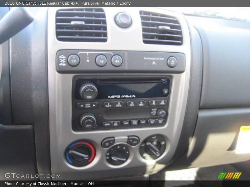 Pure Silver Metallic / Ebony 2010 GMC Canyon SLE Regular Cab 4x4