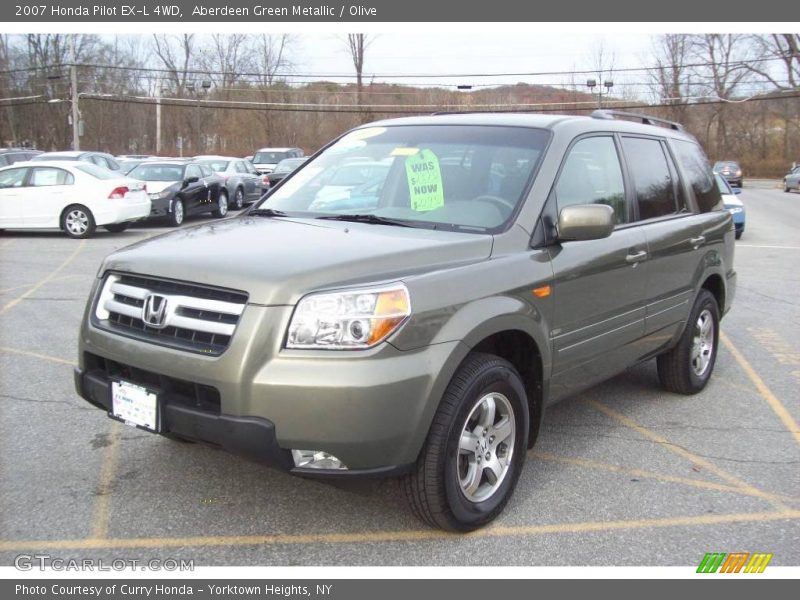 Aberdeen Green Metallic / Olive 2007 Honda Pilot EX-L 4WD