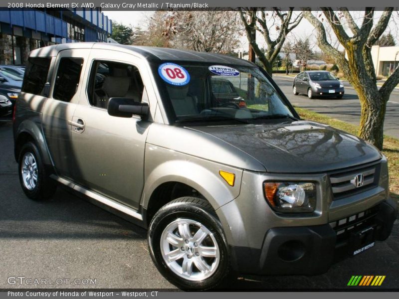 Galaxy Gray Metallic / Titanium/Black 2008 Honda Element EX AWD