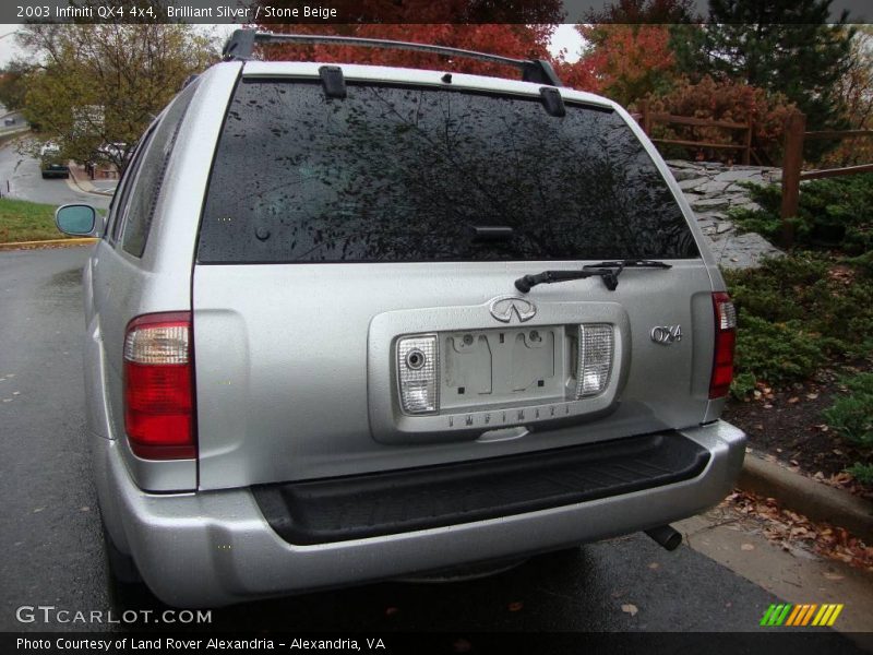 Brilliant Silver / Stone Beige 2003 Infiniti QX4 4x4