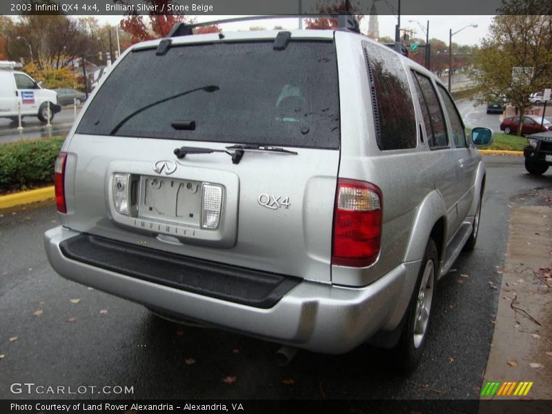 Brilliant Silver / Stone Beige 2003 Infiniti QX4 4x4