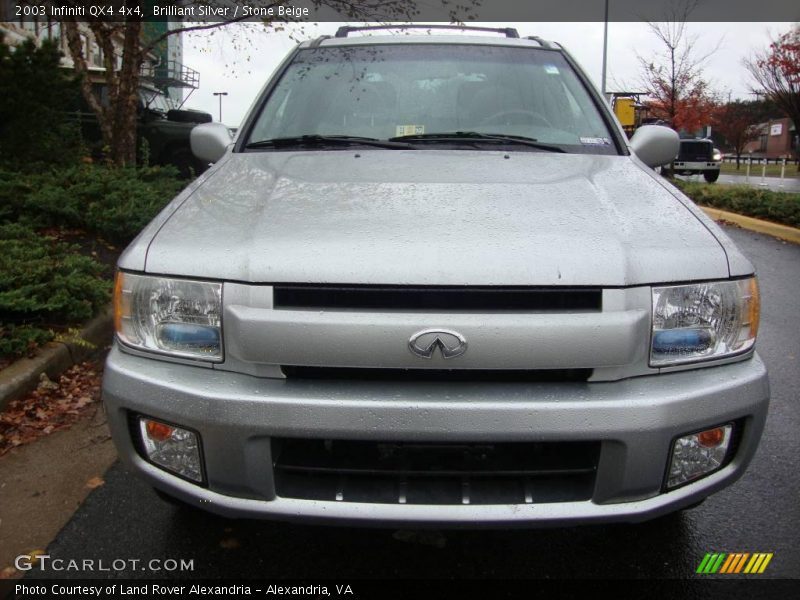 Brilliant Silver / Stone Beige 2003 Infiniti QX4 4x4
