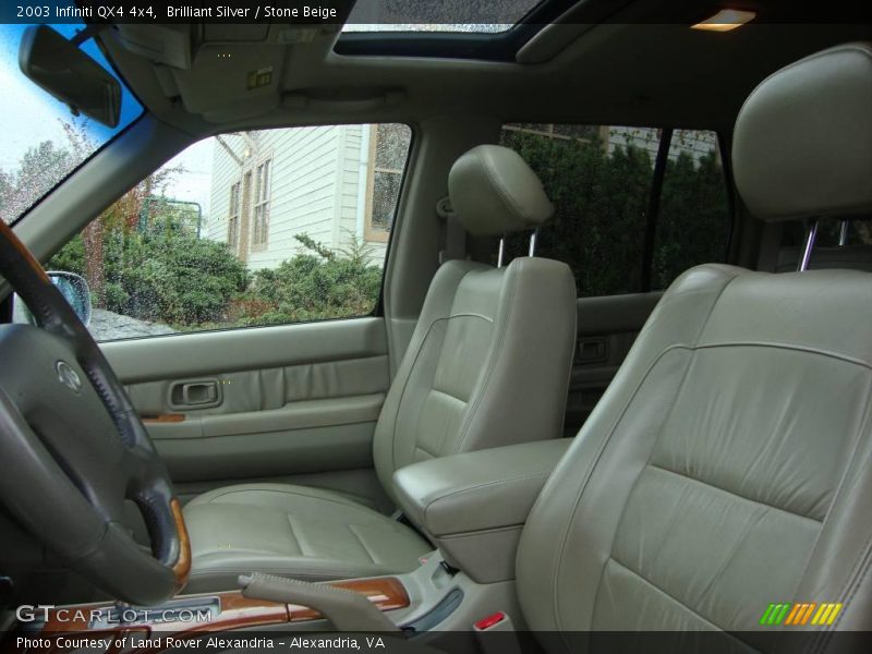 Brilliant Silver / Stone Beige 2003 Infiniti QX4 4x4