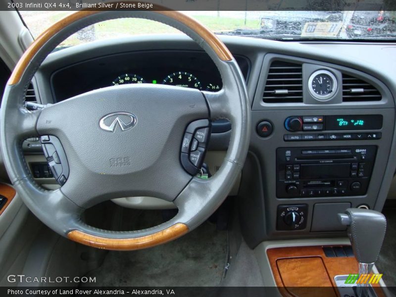 Brilliant Silver / Stone Beige 2003 Infiniti QX4 4x4