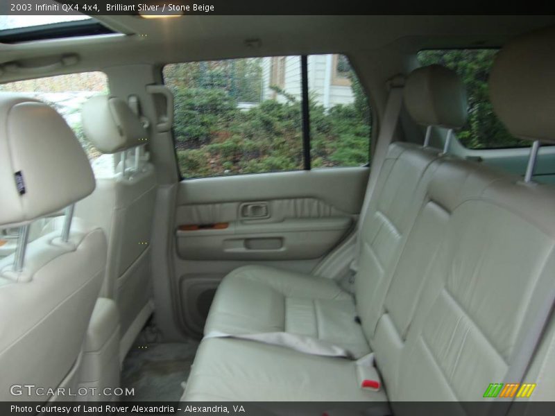 Brilliant Silver / Stone Beige 2003 Infiniti QX4 4x4