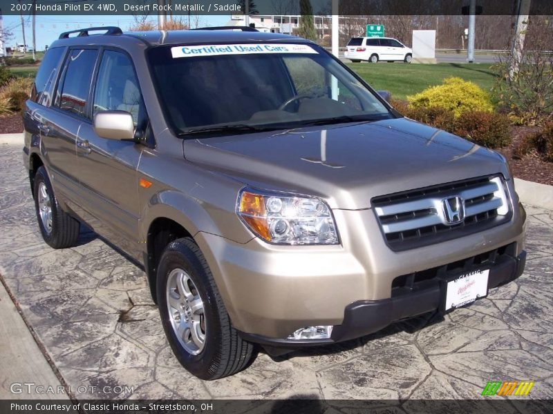 Desert Rock Metallic / Saddle 2007 Honda Pilot EX 4WD