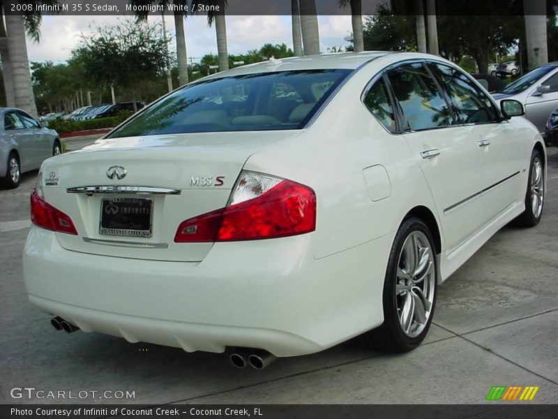 Moonlight White / Stone 2008 Infiniti M 35 S Sedan