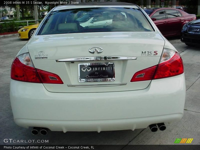 Moonlight White / Stone 2008 Infiniti M 35 S Sedan