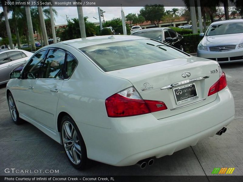 Moonlight White / Stone 2008 Infiniti M 35 S Sedan