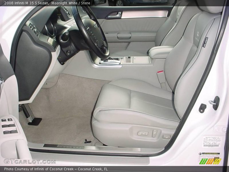 Moonlight White / Stone 2008 Infiniti M 35 S Sedan