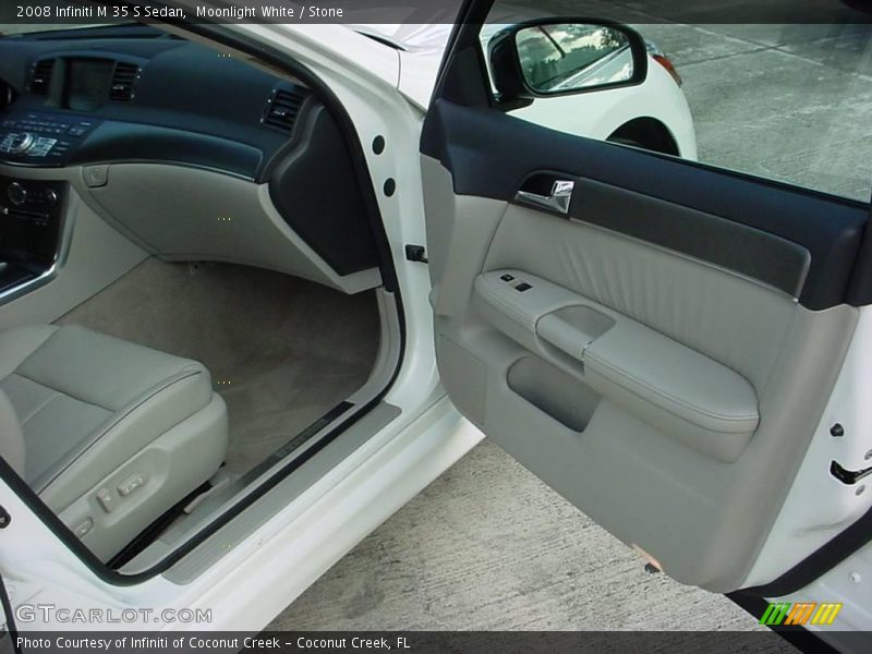 Moonlight White / Stone 2008 Infiniti M 35 S Sedan