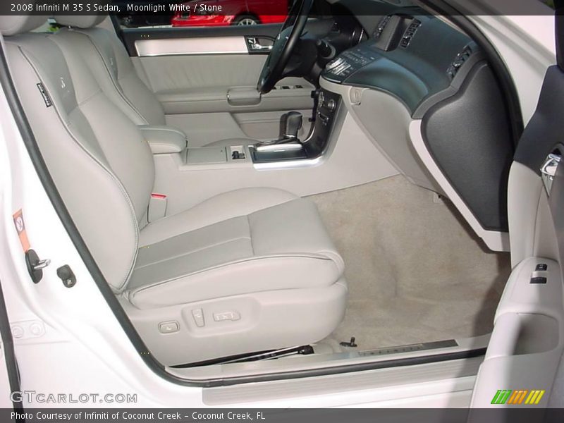 Moonlight White / Stone 2008 Infiniti M 35 S Sedan