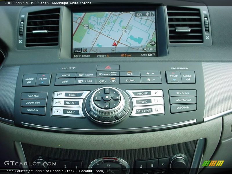 Moonlight White / Stone 2008 Infiniti M 35 S Sedan