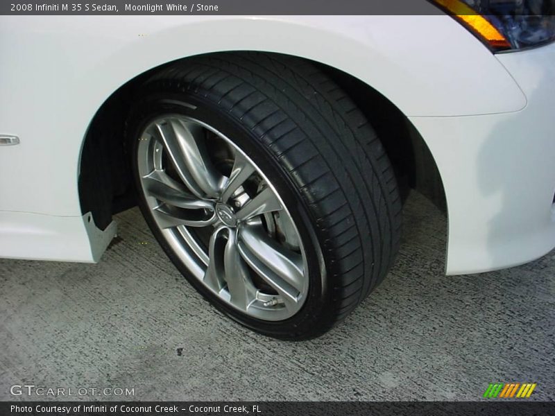 Moonlight White / Stone 2008 Infiniti M 35 S Sedan
