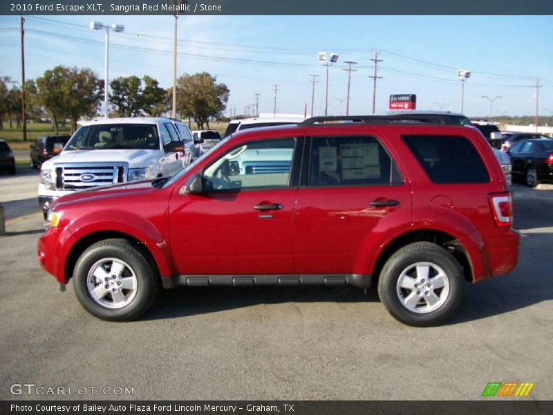 Sangria Red Metallic / Stone 2010 Ford Escape XLT