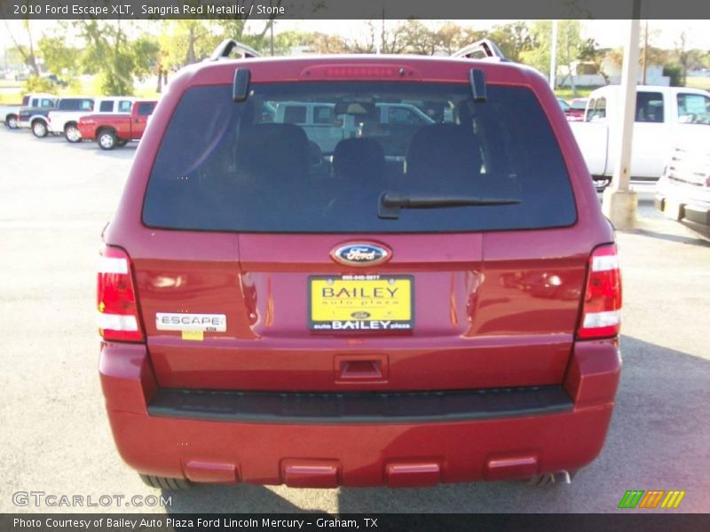 Sangria Red Metallic / Stone 2010 Ford Escape XLT