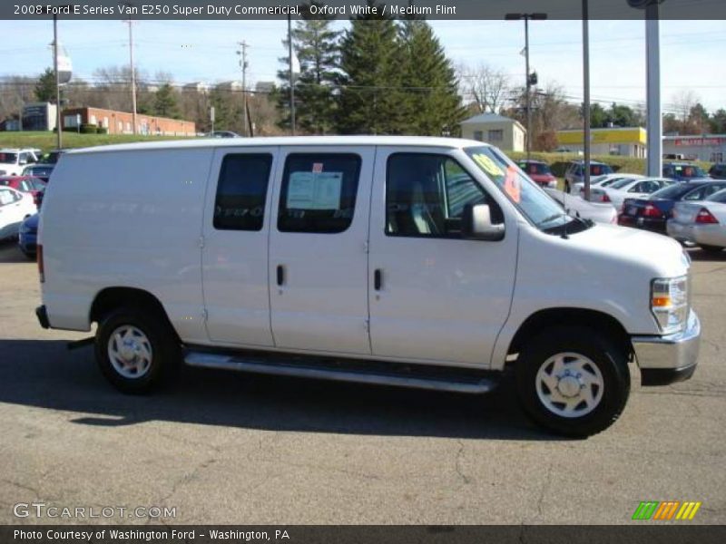 Oxford White / Medium Flint 2008 Ford E Series Van E250 Super Duty Commericial