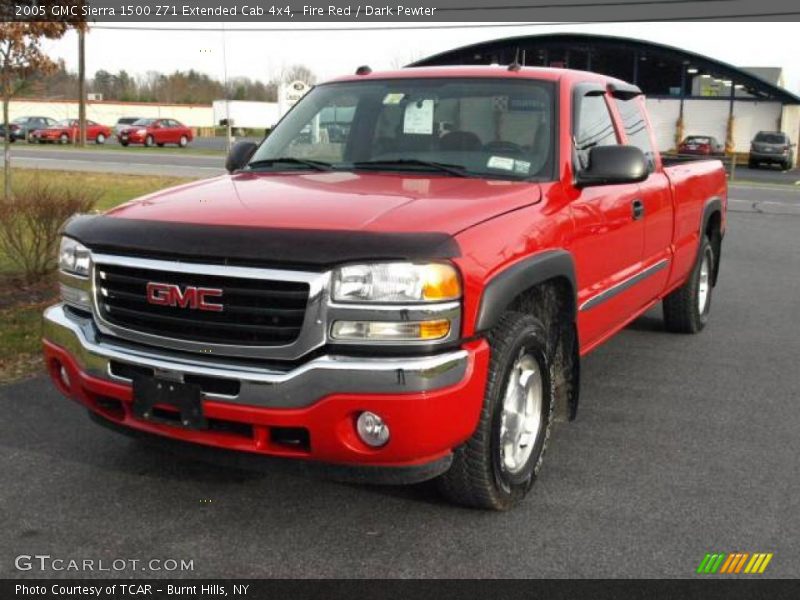 Fire Red / Dark Pewter 2005 GMC Sierra 1500 Z71 Extended Cab 4x4