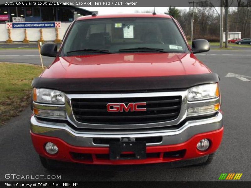 Fire Red / Dark Pewter 2005 GMC Sierra 1500 Z71 Extended Cab 4x4
