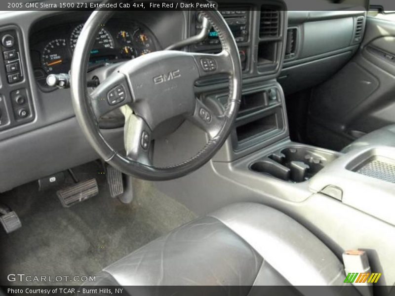 Fire Red / Dark Pewter 2005 GMC Sierra 1500 Z71 Extended Cab 4x4