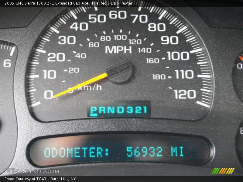 Fire Red / Dark Pewter 2005 GMC Sierra 1500 Z71 Extended Cab 4x4
