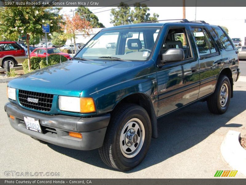 Spruce Green Mica / Gray 1997 Isuzu Rodeo S 4x4