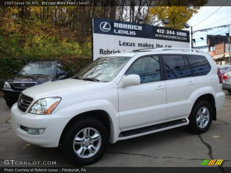 Blizzard White Pearl / Ivory 2007 Lexus GX 470