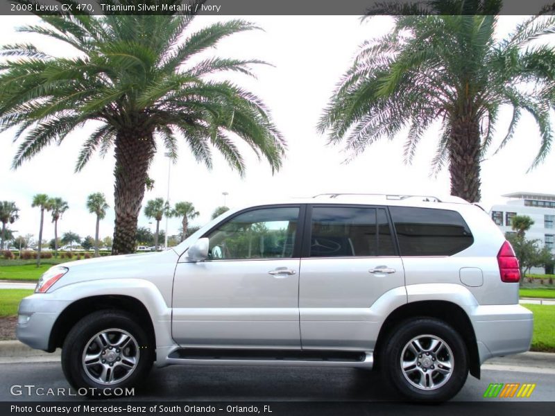 Titanium Silver Metallic / Ivory 2008 Lexus GX 470