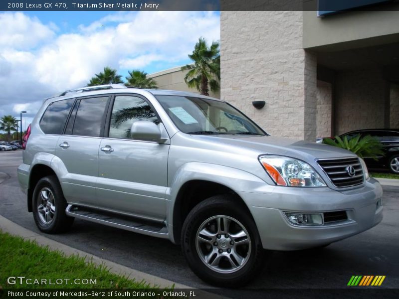 Titanium Silver Metallic / Ivory 2008 Lexus GX 470
