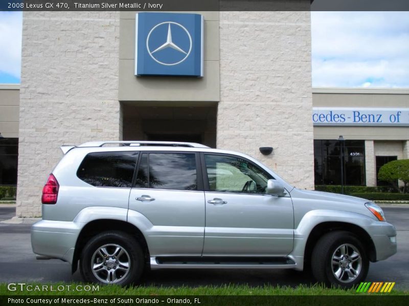 Titanium Silver Metallic / Ivory 2008 Lexus GX 470